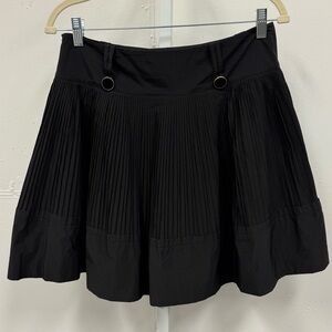 Club Monaco Pleated Mini Circle Black Skirt Size 4 00300590